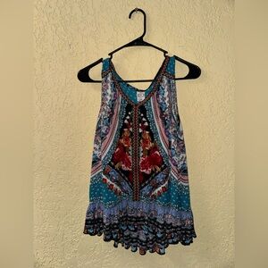 BILA Woman’s Medium Floral Bohemian Sleeveless shirt